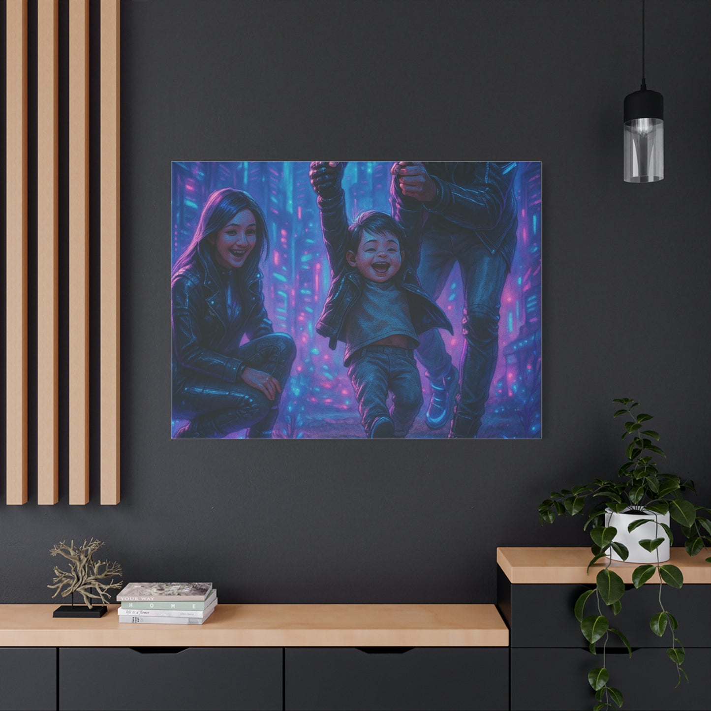 Cuadro personalizado de personas – Estilo ciberpunk