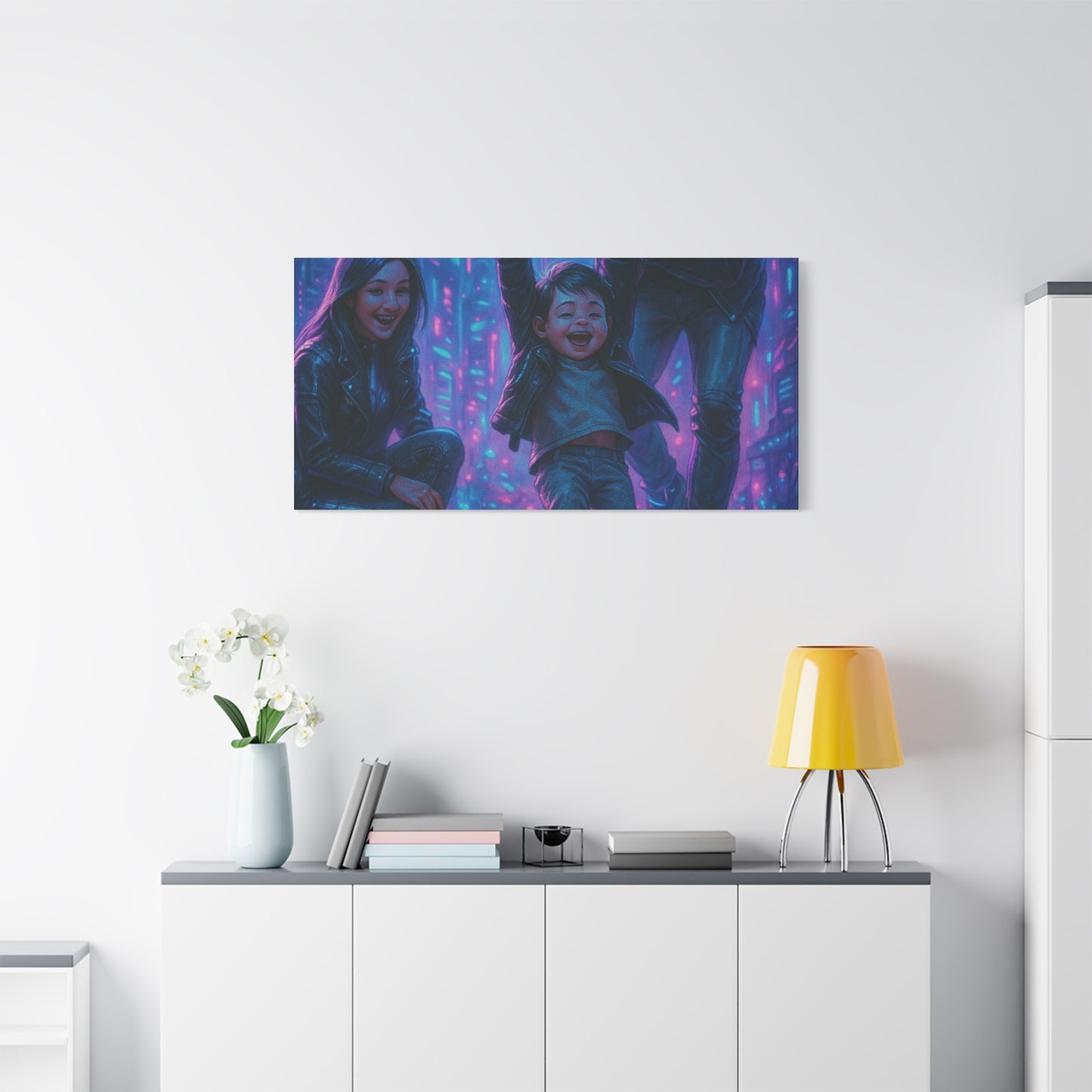 Cuadro personalizado de personas – Estilo ciberpunk