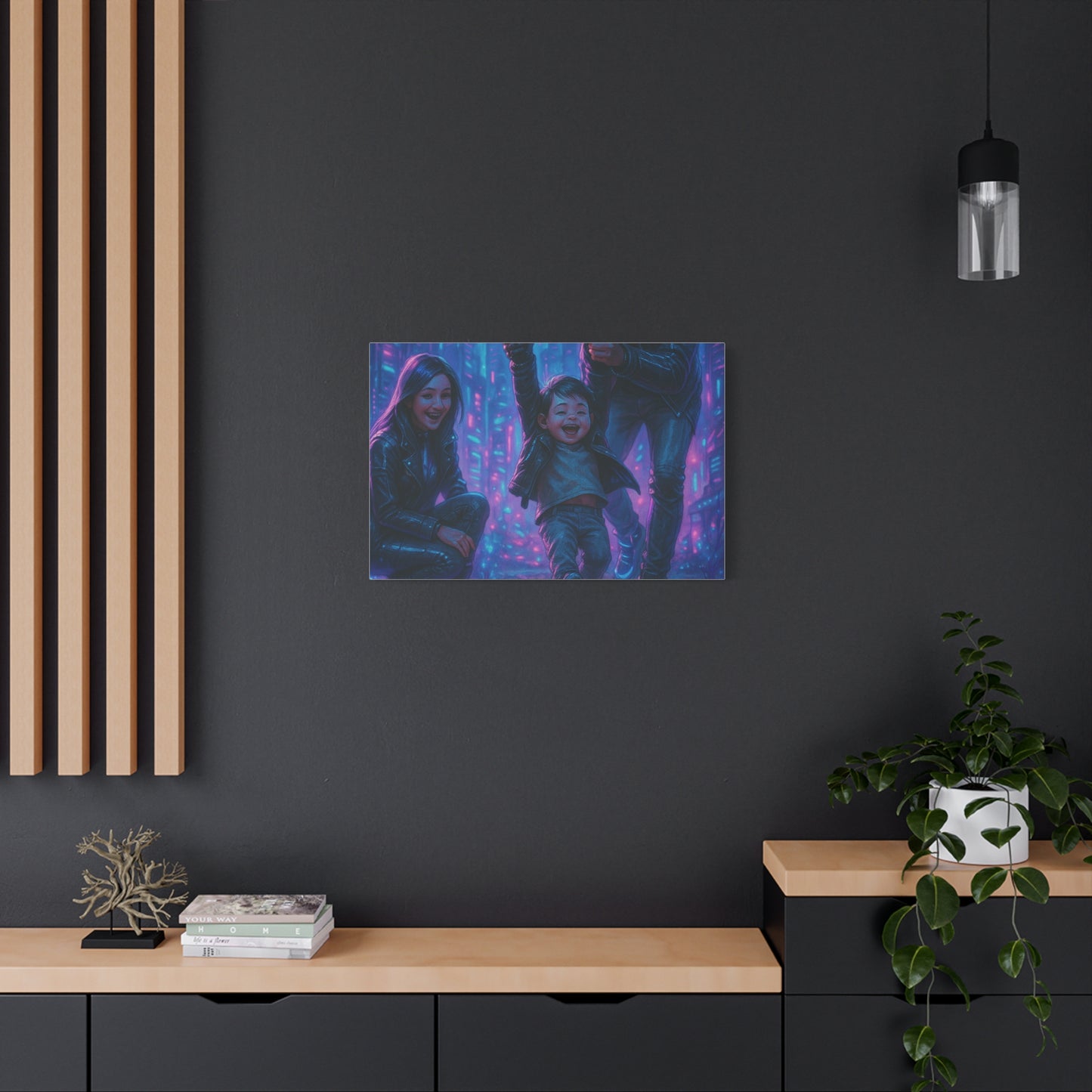 Cuadro personalizado de personas – Estilo ciberpunk