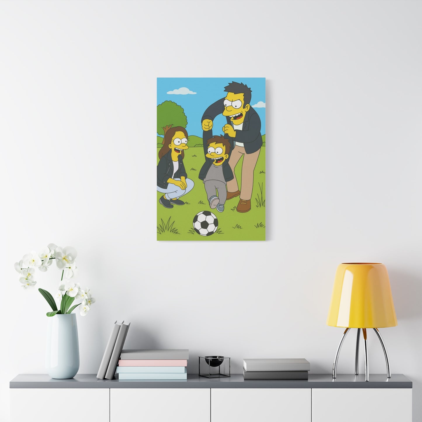 Cuadro personalizado de personas – Estilo los Simpsons