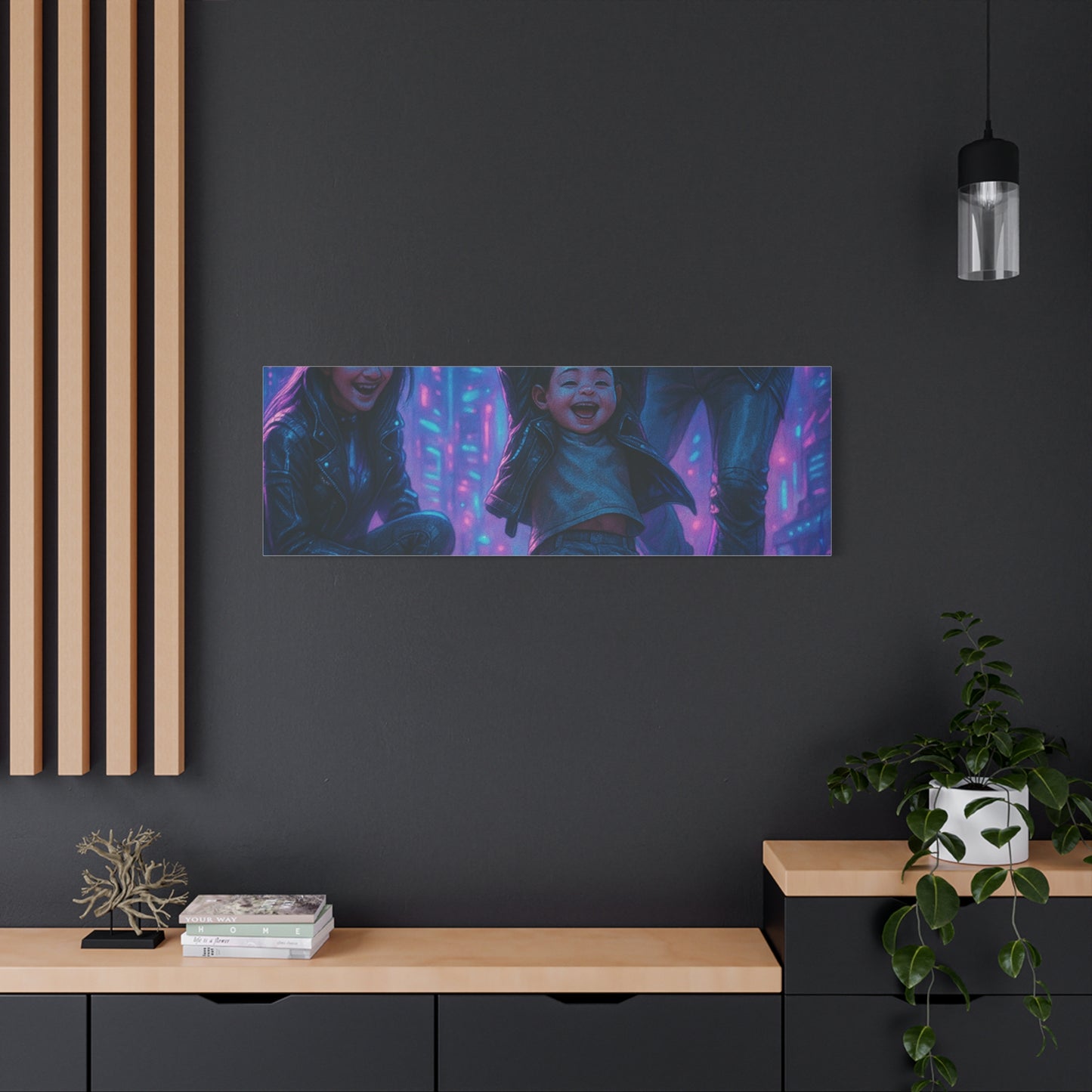Cuadro personalizado de personas – Estilo ciberpunk