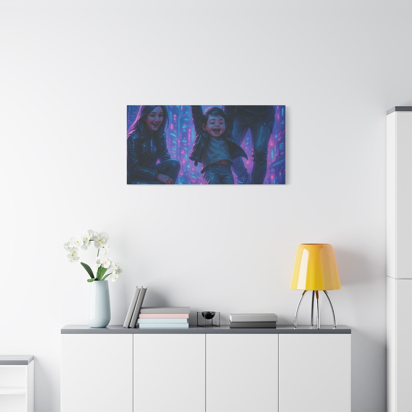 Cuadro personalizado de personas – Estilo ciberpunk