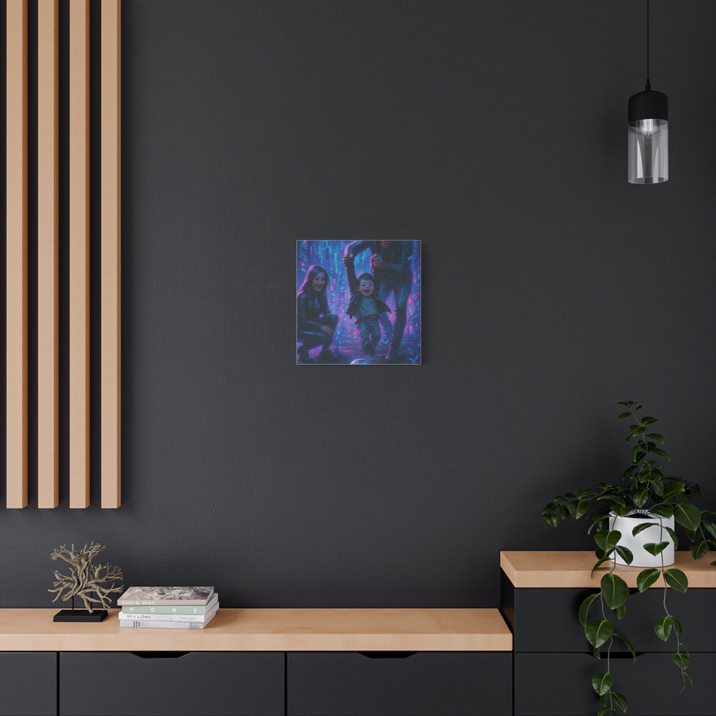 Cuadro personalizado de personas – Estilo ciberpunk