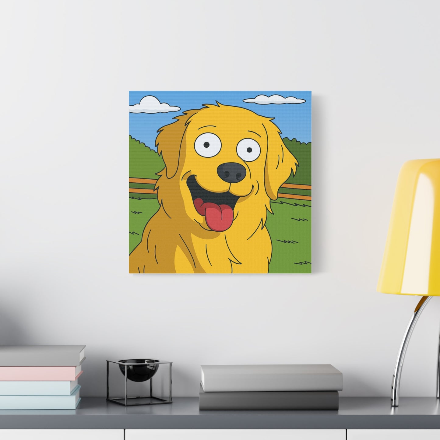 Cuadro personalizado de mascotas – Estilo los simpsons