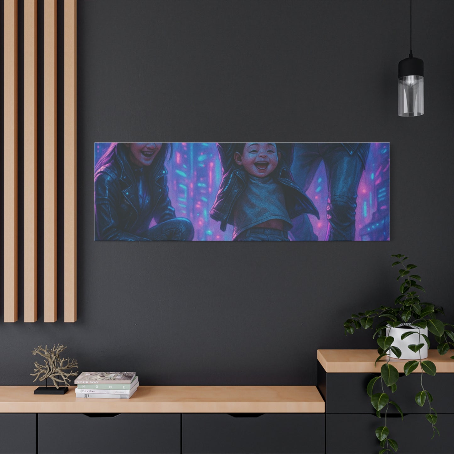 Cuadro personalizado de personas – Estilo ciberpunk