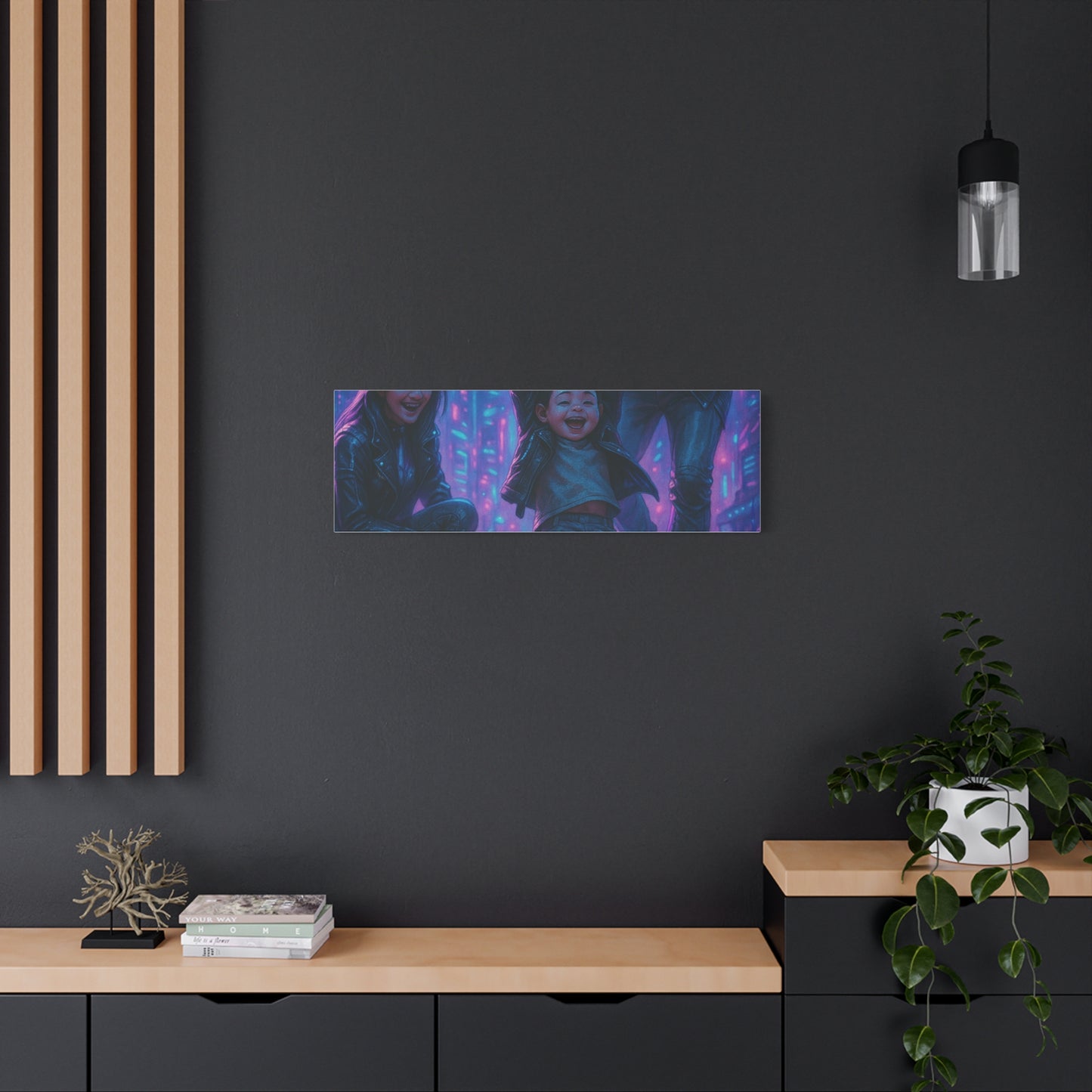 Cuadro personalizado de personas – Estilo ciberpunk