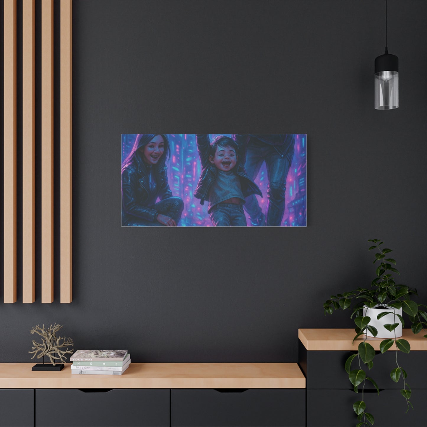 Cuadro personalizado de personas – Estilo ciberpunk