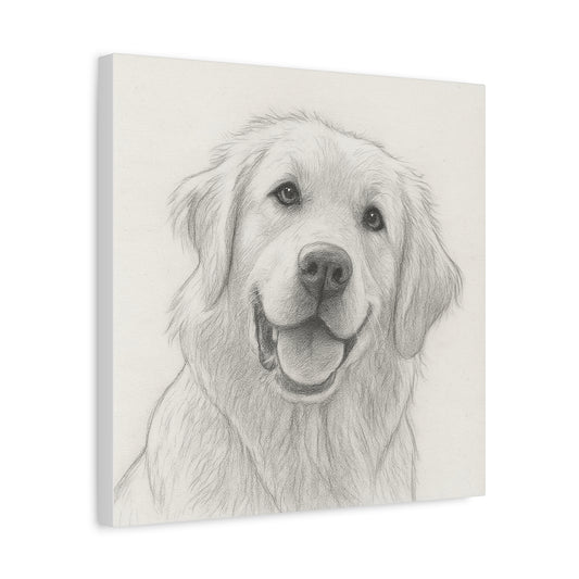 Cuadro personalizado de mascotas – Estilo dibujo a lápiz