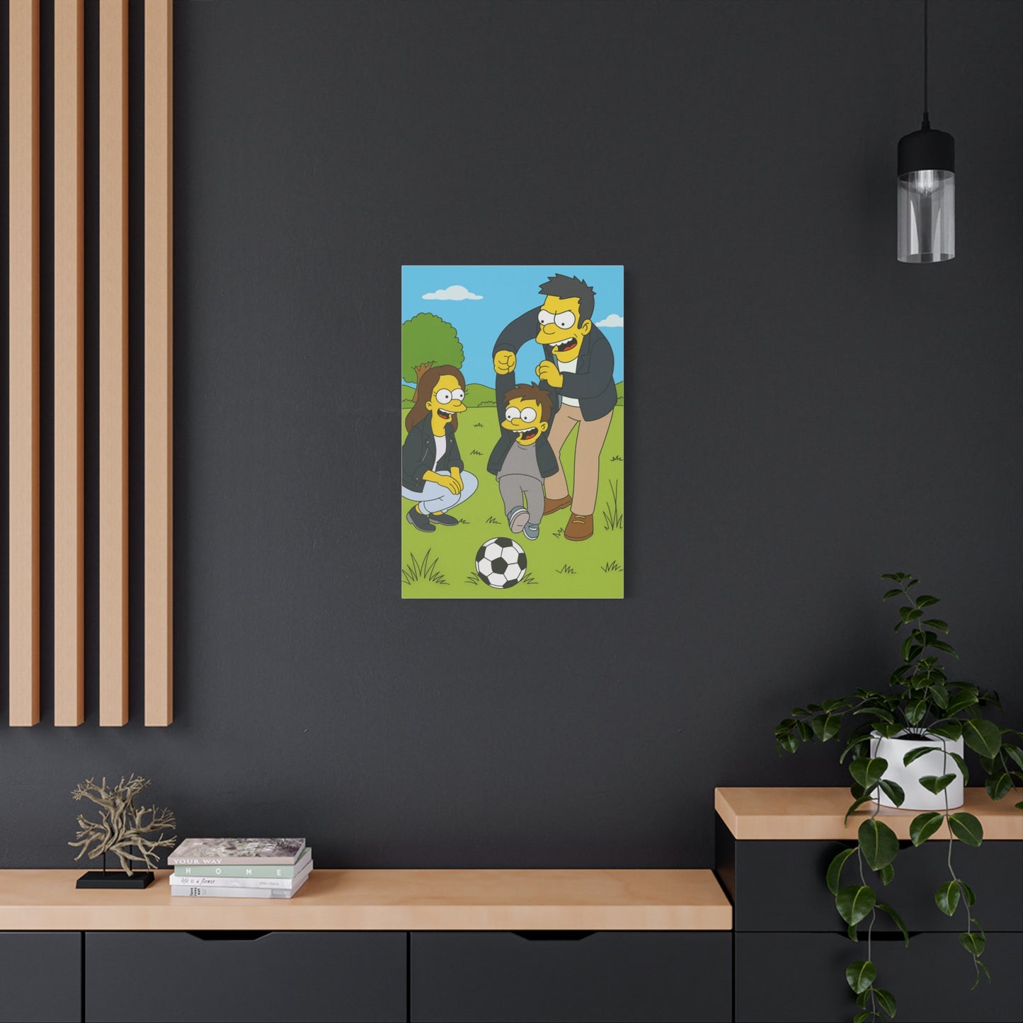 Cuadro personalizado de personas – Estilo los Simpsons