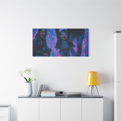 Cuadro personalizado de personas – Estilo ciberpunk