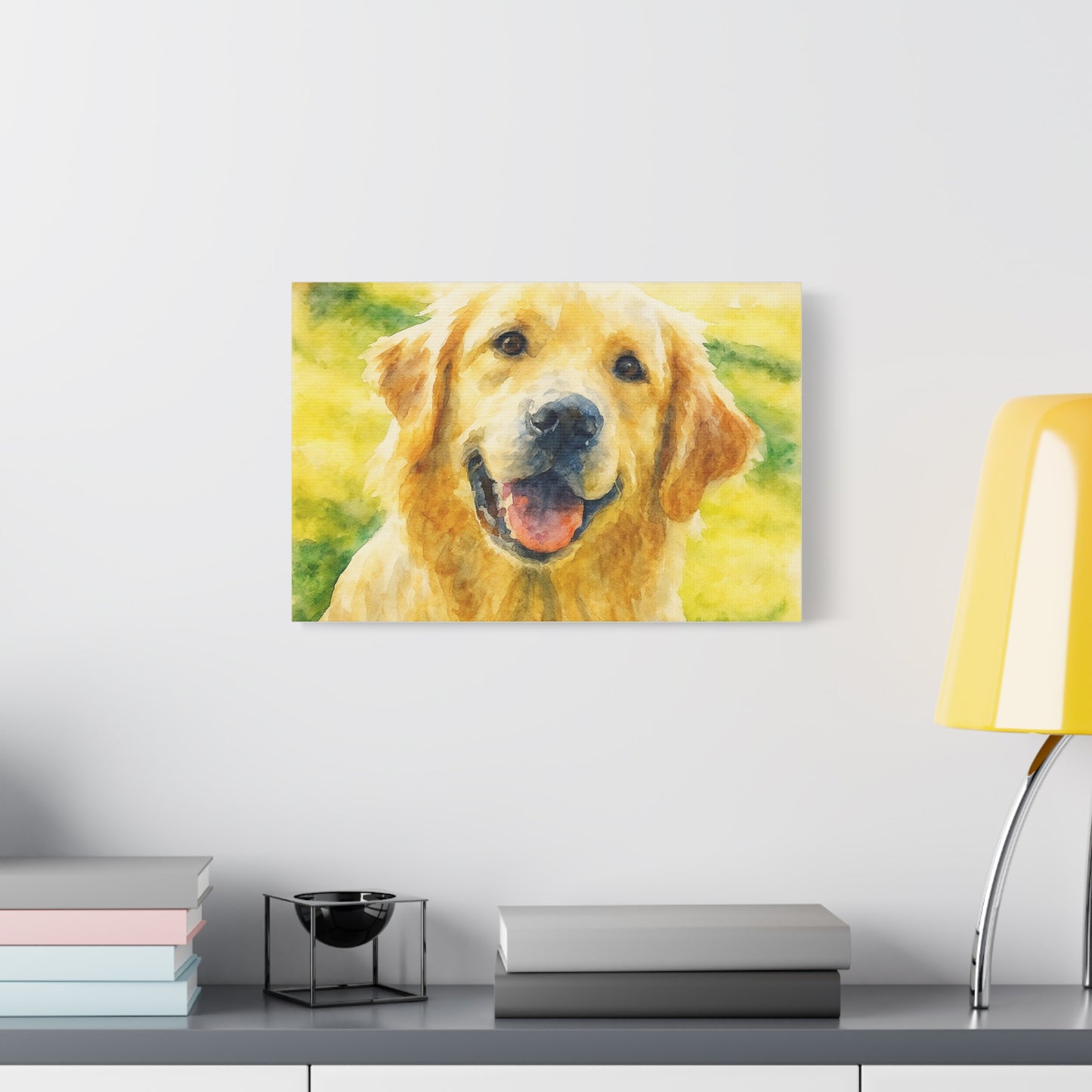 Cuadro personalizado de mascotas estilo acuarela