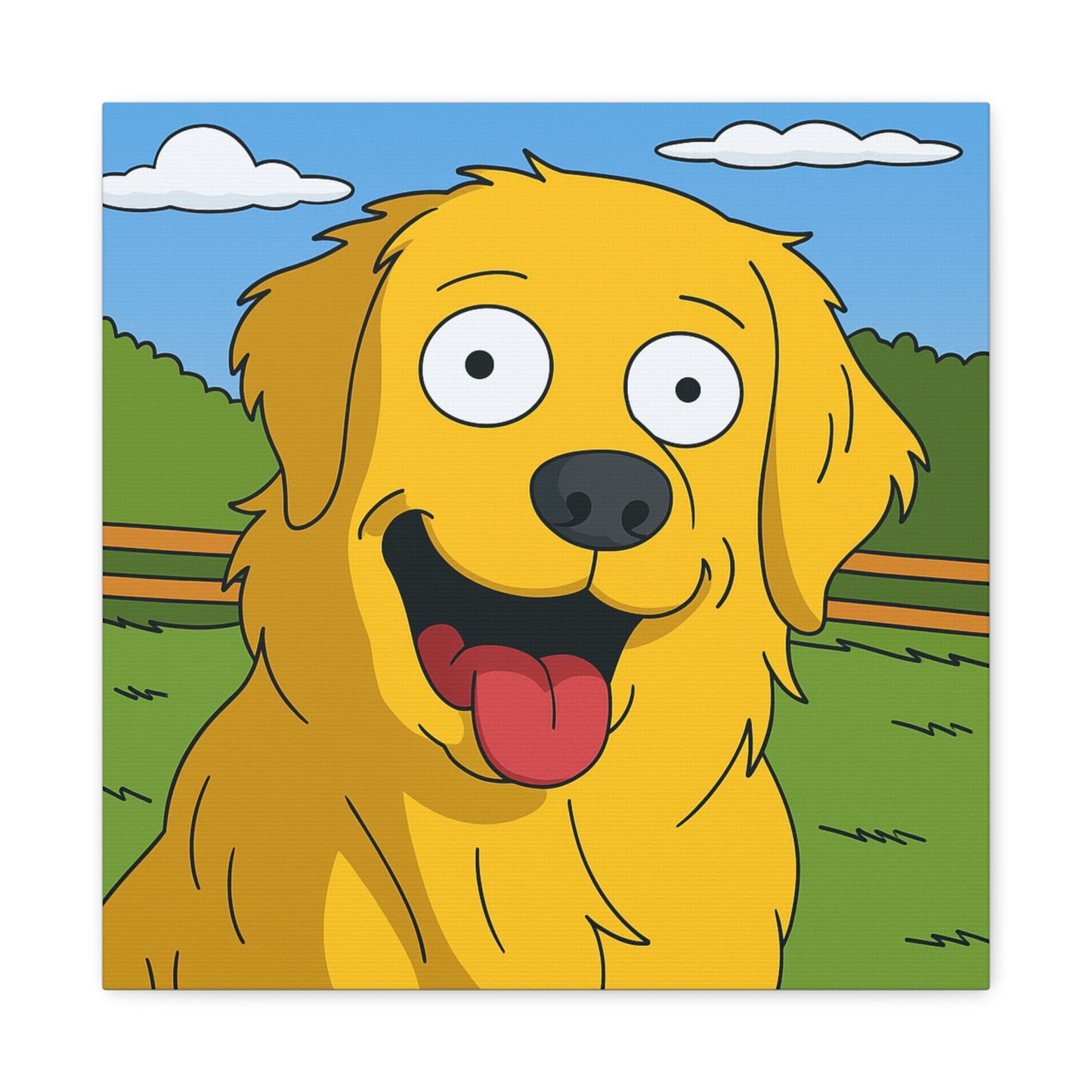 Cuadro personalizado de mascotas – Estilo los simpsons