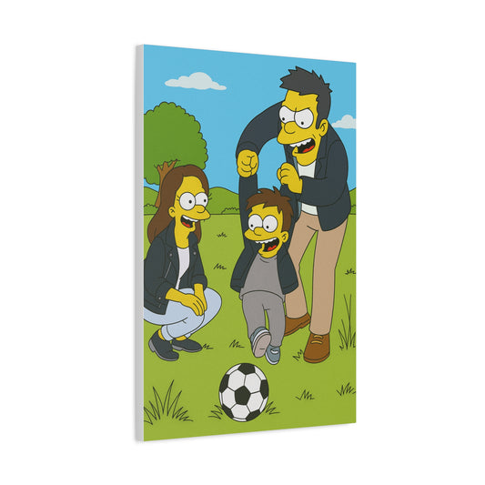 Cuadro personalizado de personas – Estilo los Simpsons