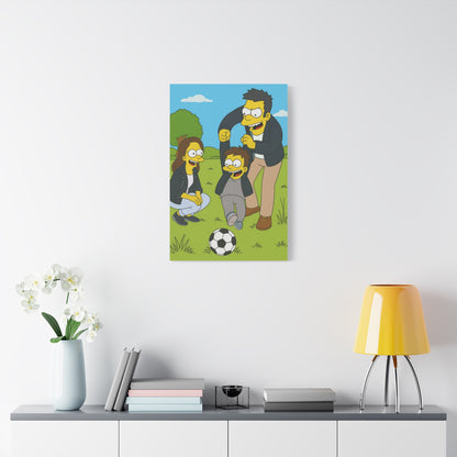 Cuadro personalizado de personas – Estilo los Simpsons