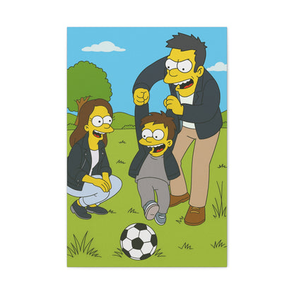Cuadro personalizado de personas – Estilo los Simpsons
