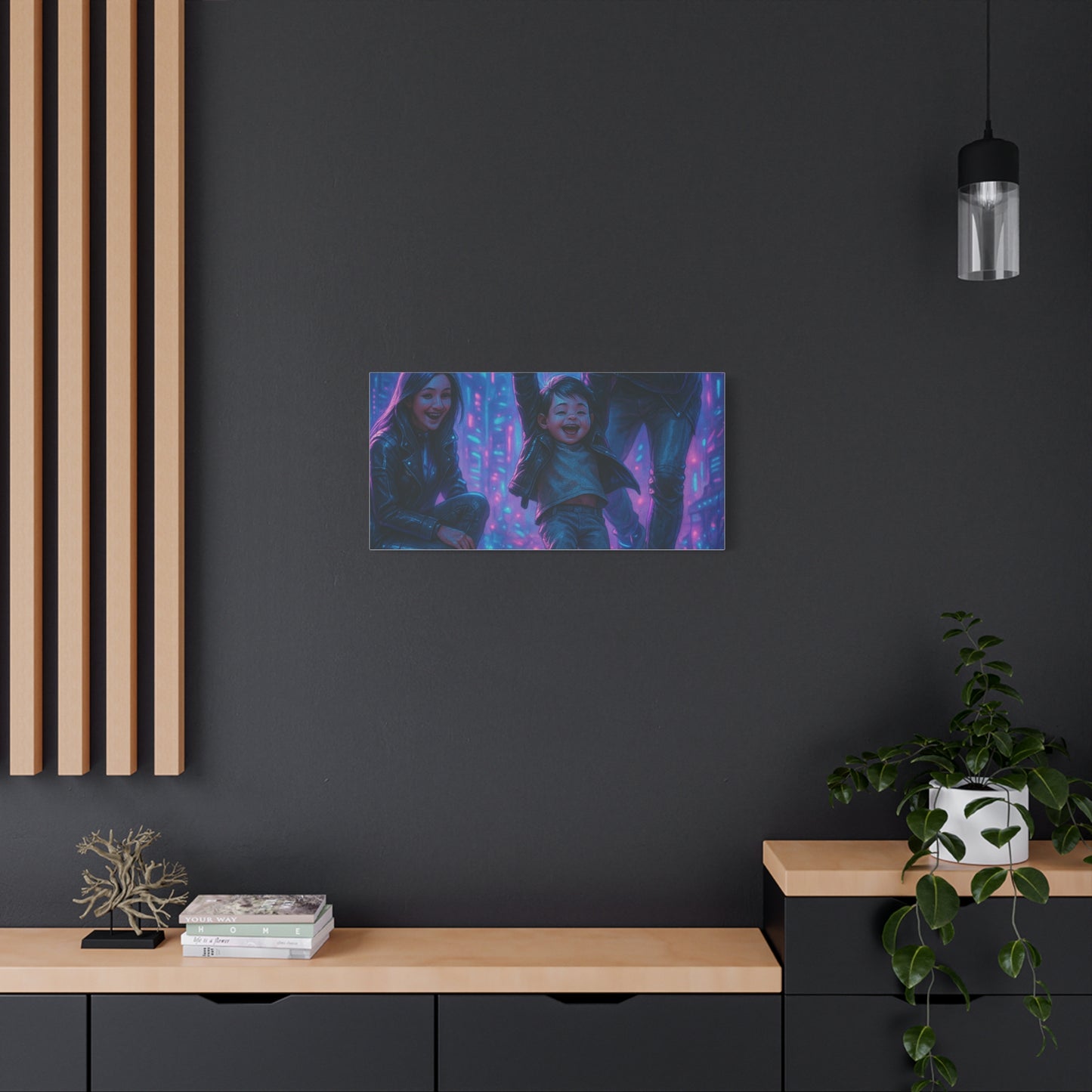 Cuadro personalizado de personas – Estilo ciberpunk